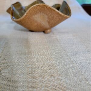 Hand formed pottery bowl